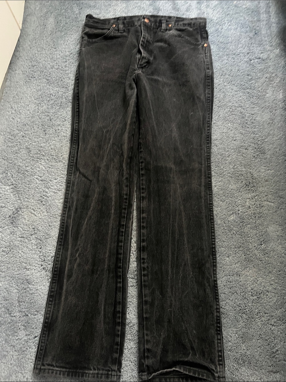 Men’s Wrangler Black Straight Leg Jeans